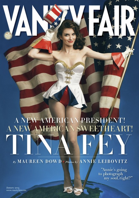 Tina Fey na naslovnici revije Vanity Fair, januar 2009